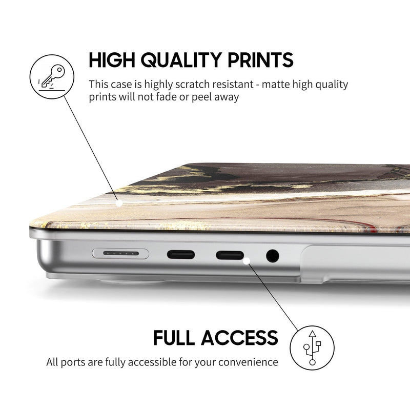 Gray Gold Sand - Macbook Case