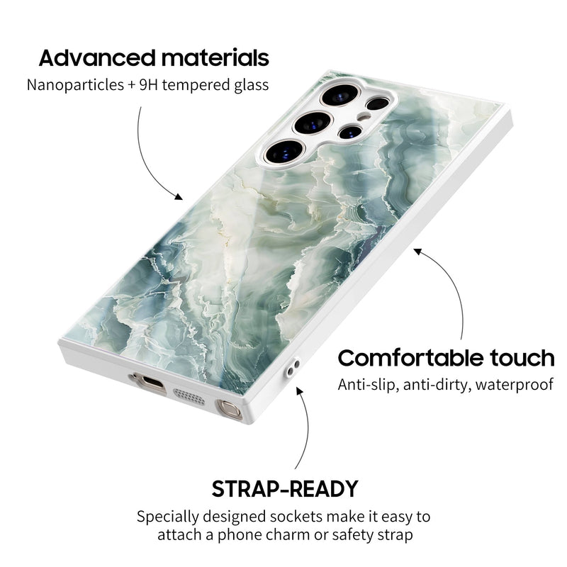 Pink White Jade - Samsung Glass Case Caselm
